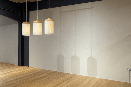 Professional Decorator, Brighton Decorating Company, Wallpapering commercial premises, Finished with lights