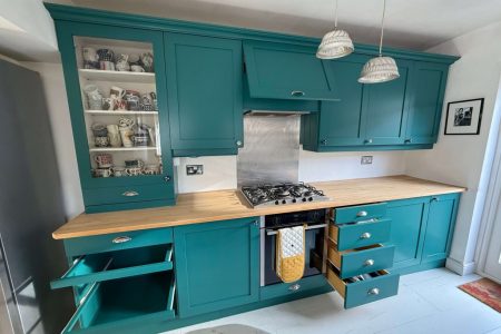 Kitchen spray painting service, finished job example 6