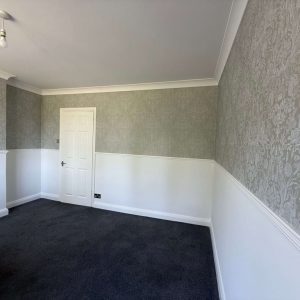 Wallpapering detail print After - 3 Interior painter and decorator, Wallpapering project, detail print after 3